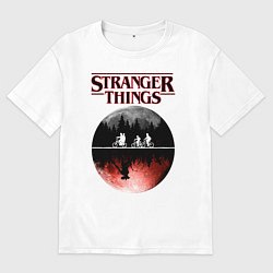 Футболка оверсайз мужская Очень странные дела, цвет: белый