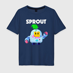 Мужская футболка оверсайз BRAWL STARS SPROUT