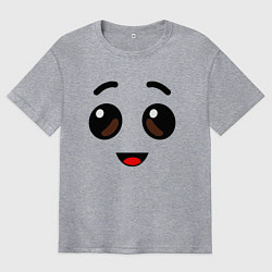 Футболка оверсайз мужская ЛИЦО БАНАНА ИЗ FORTNITE, цвет: меланж