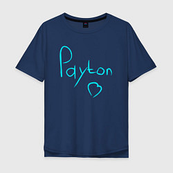 Футболка оверсайз мужская PAYTON LOVE, цвет: тёмно-синий