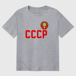 Футболка оверсайз мужская СССР, цвет: меланж