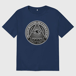 Футболка оверсайз мужская Eye, цвет: тёмно-синий