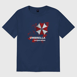 Футболка оверсайз мужская Umbrella, цвет: тёмно-синий