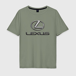 Футболка оверсайз мужская LEXUS, цвет: авокадо