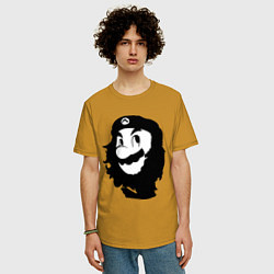 Футболка оверсайз мужская Che Mario, цвет: горчичный — фото 2