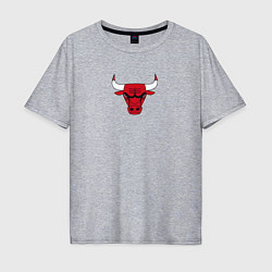 Футболка оверсайз мужская CHICAGO BULLS, цвет: меланж