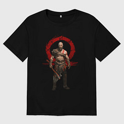 Футболка оверсайз мужская GOD OF WAR, цвет: черный