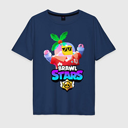 Мужская футболка оверсайз BRAWL STARS TROPICAL SPROUT