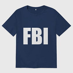 Мужская футболка оверсайз FBI