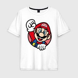 Футболка оверсайз мужская Mario, цвет: белый