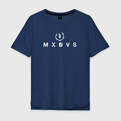 Футболка оверсайз мужская MXDVS, цвет: тёмно-синий