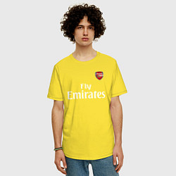 Футболка оверсайз мужская ARSENAL, цвет: желтый — фото 2