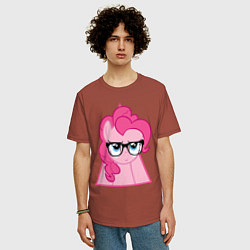 Футболка оверсайз мужская Pinky Pie hipster, цвет: кирпичный — фото 2
