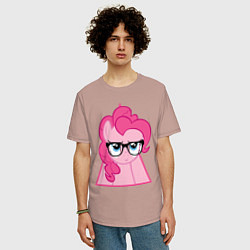 Футболка оверсайз мужская Pinky Pie hipster, цвет: пыльно-розовый — фото 2