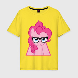 Футболка оверсайз мужская Pinky Pie hipster, цвет: желтый