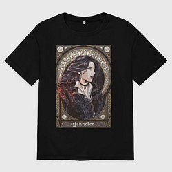 Футболка оверсайз мужская The Witcher, Yennefer, цвет: черный