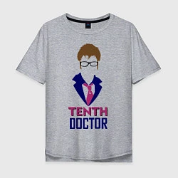 Футболка оверсайз мужская Tenth Doctor, цвет: меланж