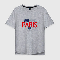 Футболка оверсайз мужская PSG We Are Paris 202223, цвет: меланж