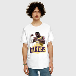 Футболка оверсайз мужская LeBron - Lakers, цвет: белый — фото 2