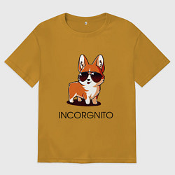 Футболка оверсайз мужская ИНКОРГНИТО, цвет: горчичный