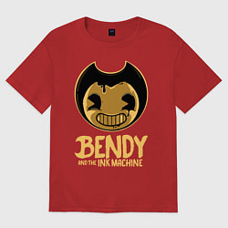 Футболка оверсайз мужская Bendy And The Ink Machine, цвет: красный