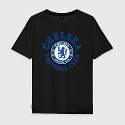Футболка оверсайз мужская Chelsea FC, цвет: черный