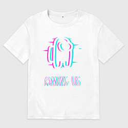 Футболка оверсайз мужская Among us, цвет: белый