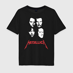 Футболка оверсайз мужская Metallica, цвет: черный