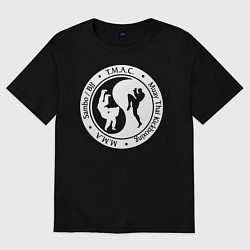 Футболка оверсайз мужская MMA - yin yang, цвет: черный