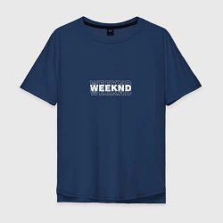 Футболка оверсайз мужская The Weeknd, цвет: тёмно-синий