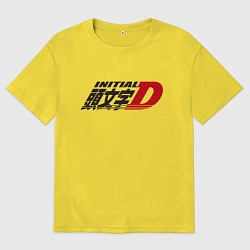 Футболка оверсайз мужская Initial D Logo Z, цвет: желтый