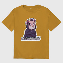 Футболка оверсайз мужская Mr Robot, цвет: горчичный