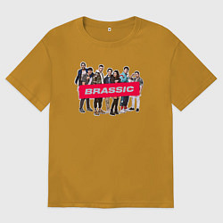 Футболка оверсайз мужская Голяк Brassic, цвет: горчичный