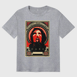 Футболка оверсайз мужская DARK Тьма, цвет: меланж