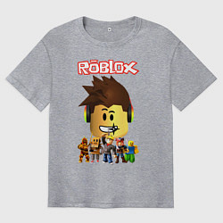 Футболка оверсайз мужская ROBLOX, цвет: меланж