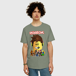 Футболка оверсайз мужская ROBLOX, цвет: авокадо — фото 2