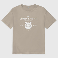 Футболка оверсайз мужская Genshin Impact - Klee, цвет: миндальный