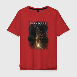 Футболка оверсайз мужская Dark Souls Remastered, цвет: красный