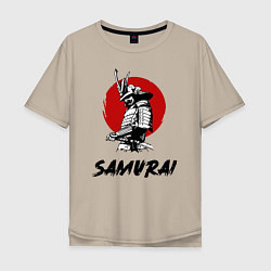 Футболка оверсайз мужская SAMURAI, цвет: миндальный