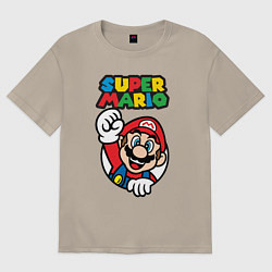 Футболка оверсайз мужская Mario, цвет: миндальный