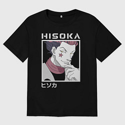 Футболка оверсайз мужская Хисока, цвет: черный