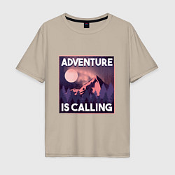 Мужская футболка оверсайз Adventure is calling