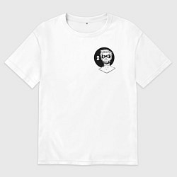 Футболка оверсайз мужская Кракен, цвет: белый