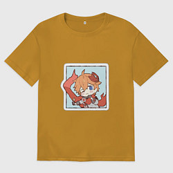 Футболка оверсайз мужская Тарталья, цвет: горчичный