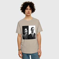 Футболка оверсайз мужская Tom hardy, цвет: миндальный — фото 2