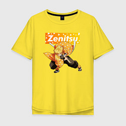 Футболка оверсайз мужская ЗЕНИЦУ ZENITSU, цвет: желтый