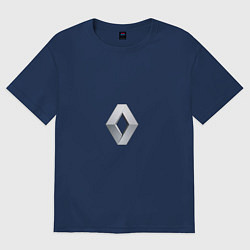 Футболка оверсайз мужская Renault LOGO, цвет: тёмно-синий