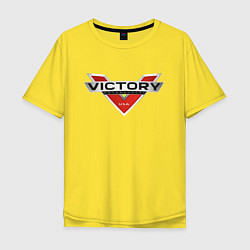 Футболка оверсайз мужская Victory USA Мото Лого Z, цвет: желтый