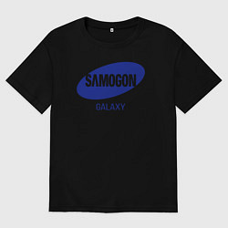 Футболка оверсайз мужская Samogon galaxy, цвет: черный