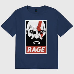 Футболка оверсайз мужская RAGE GOW, цвет: тёмно-синий